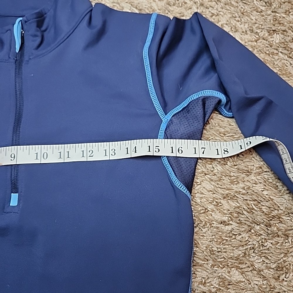 alo COOL FIT   Blue 1/4 Zip Women's Long Sleeve,ACTIVEWEAR Shirt SZ Small - Picture 5 of 9